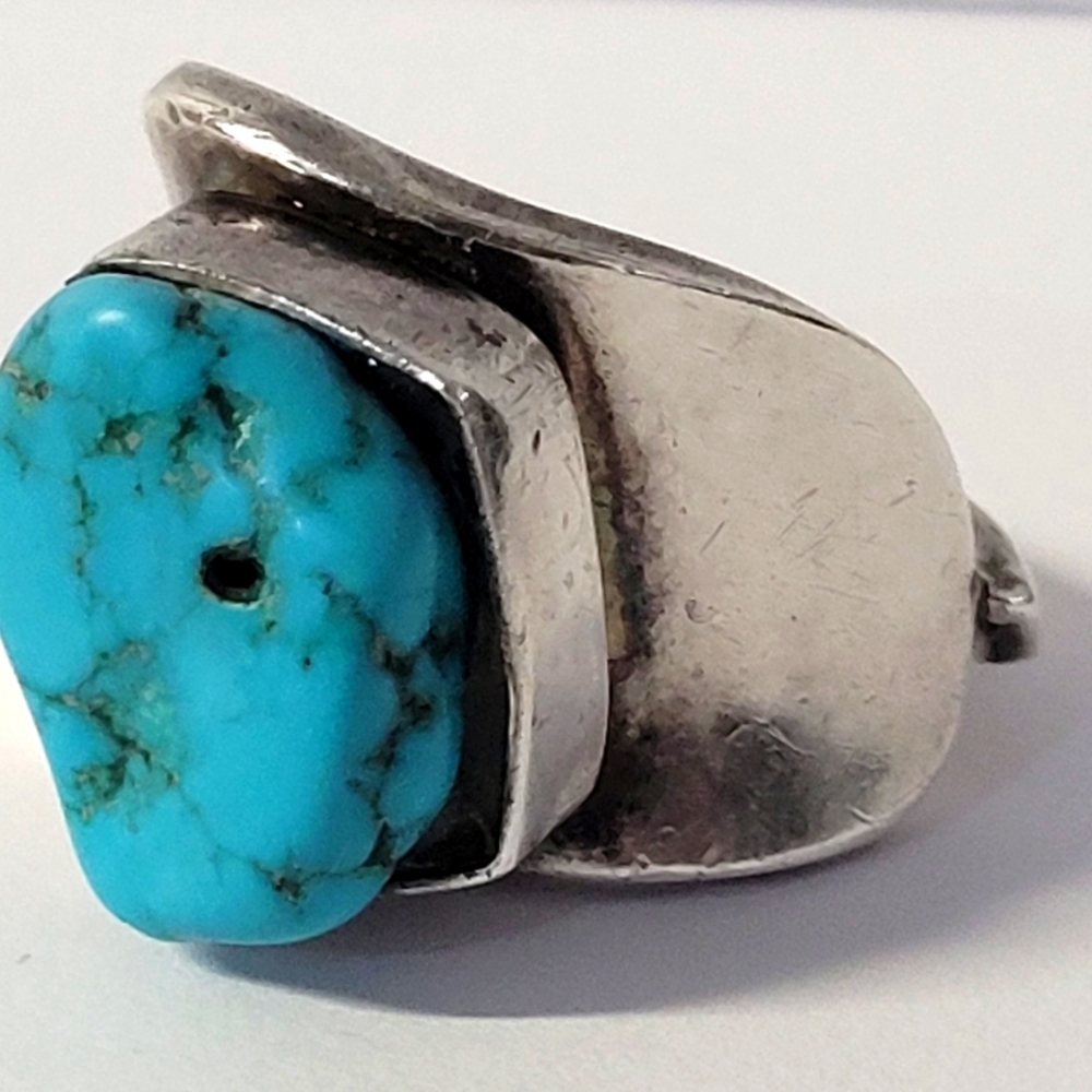 Silver Turquoise Ring - Picture 6 of 7